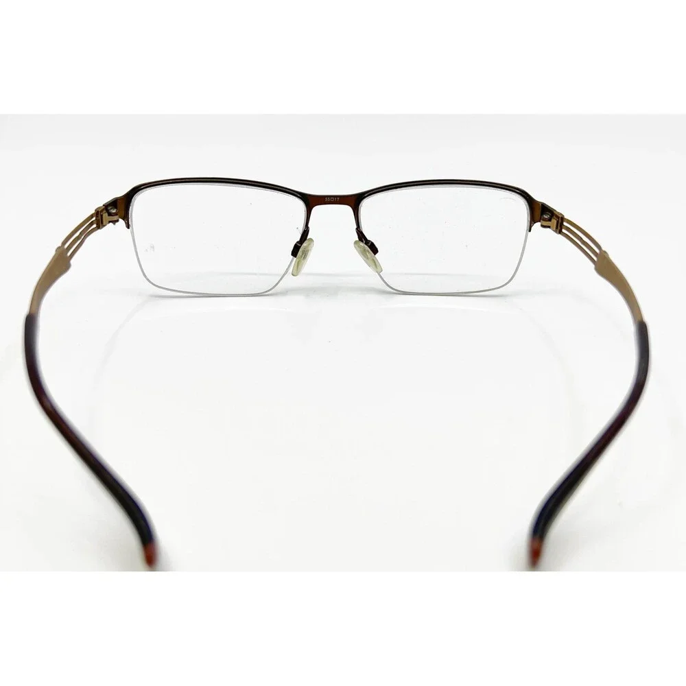 Charmant Perfect Comfort Eyeglasses Mens Brown Titan Excellence 55-17-140